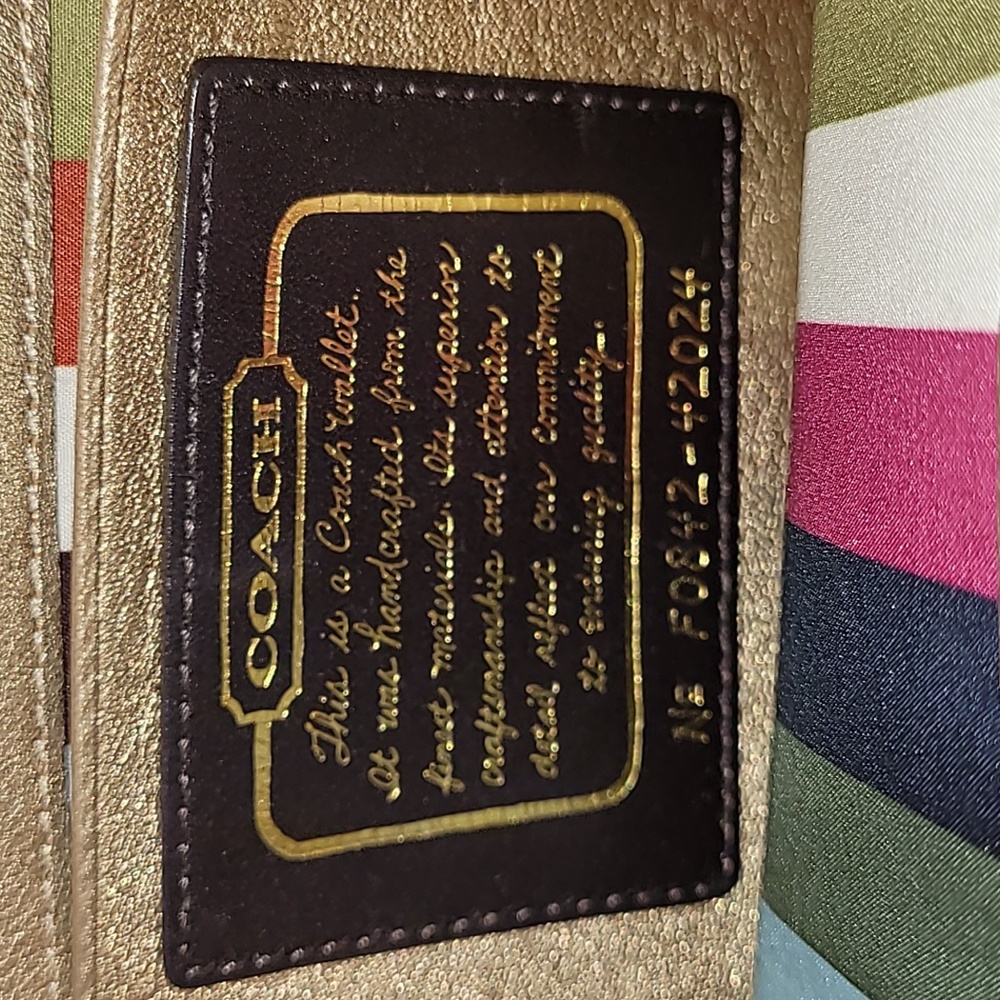 Coach Canvas Wallet - Picture 3 of 4